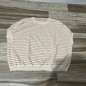 Marni women’s Cream and orange striped sweater
